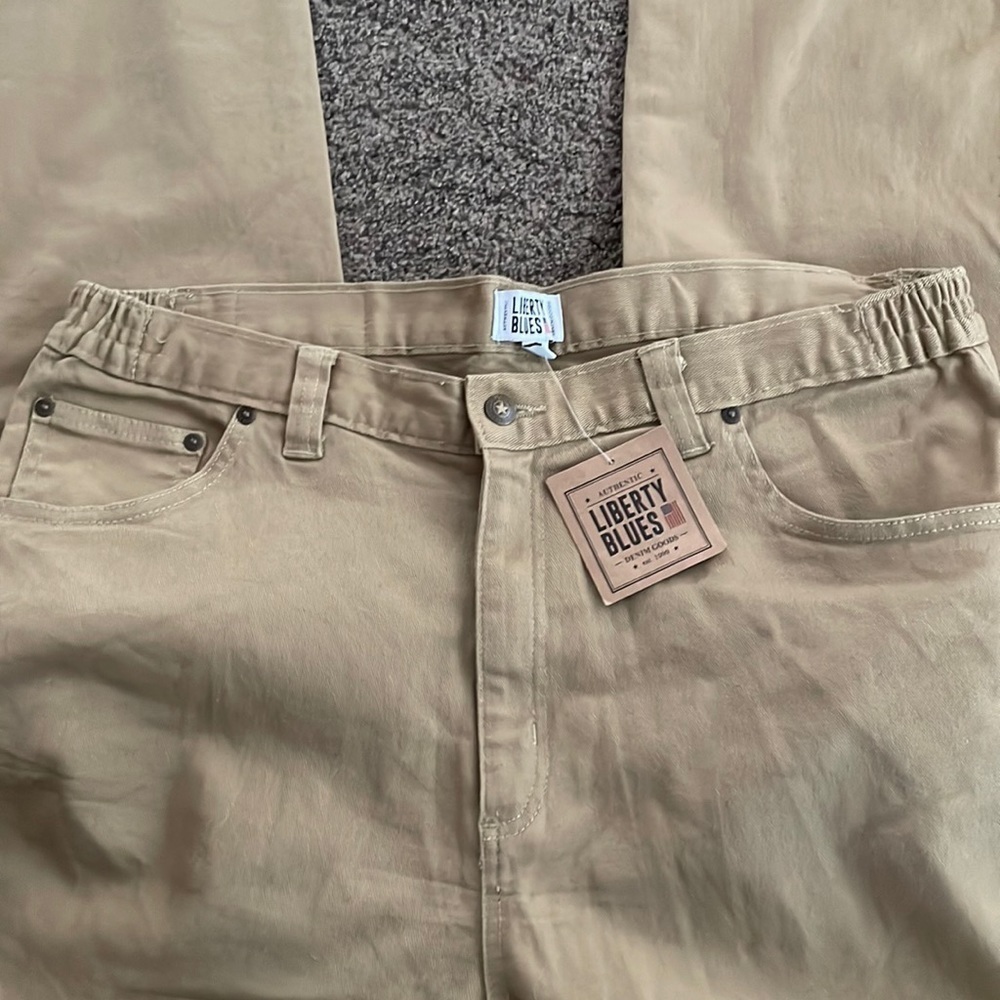 Liberty Blues Work Pants Denim Relaxed Fit‎ Tall Straight Leg Jeans